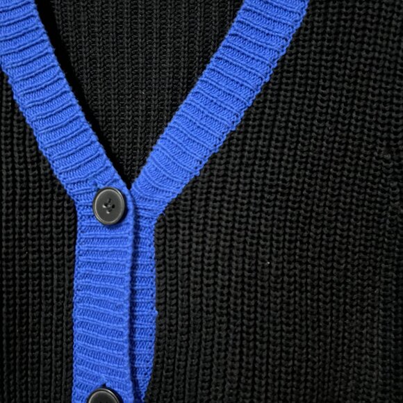 VELVETTE The Label Girl's Cardigan Sweater Size 10 Color Block Knit - Picture 3 of 5